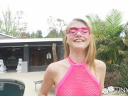 TINY4K Big dick POUNDING with oozing creampie 1/16