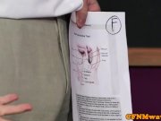 Dominant schoolgirl humiliate naked teacher 4/16