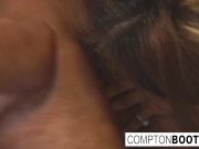 Super hot ebony foursome 9/16