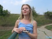 Public Agent Horny blondes tight body fucked for cash in forest 9/16