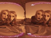 VRBangers Two hot blonde babes fucking hard on mars parody threesome 6/16