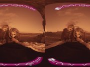 VRBangers Two hot blonde babes fucking hard on mars parody threesome 9/16