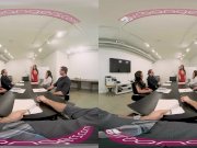 VRBangers Busty brunette Angela White fucking hard in public VR porn 2/16