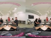 VRBangers Busty brunette Angela White fucking hard in public VR porn 3/16