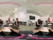 VRBangers Busty brunette Angela White fucking hard in public VR porn 6/16