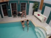 HUNT4K. Cuckold swims while handsome stranger has fun with his girl 9/16