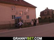 Picked up 60 years old blonde granny rides his young cock 2/16