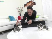 Kinky cats Misha Cross and Amirah Adara wild sex late at night 3/16