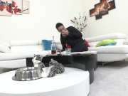 Kinky cats Misha Cross and Amirah Adara wild sex late at night 9/16