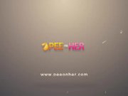 Peeonher - Kinky brunette gulps down piss during sex session 1/16