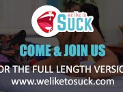 Girls Sucking Cock - Threesome fun for raven haired babes 16/16