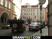 Hot 60 years old grandma in stockings rides his cock 2/16