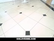 SisLovesMe - Stepbro Wins Game And Gets His Cock Sucked 9/16