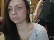 HUNT4K. Pretty girl fucked for money in front of BF and other people 10/16
