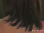 Fit ebony milf sucking and fucking a white cock 1/16