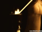 Babe Lays Down By The Fireplace So Hot 1/16