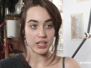 Effie Rubbing her Untrimmed Pussy 3/16