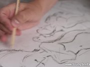 Young Sex Parties - Emily Bender - Evelina Darling - Threesome with art mod 1/16