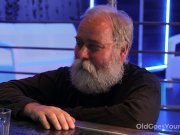 Experienced man pleases a hot smoking barman 3/16