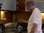 OLD4K. Old daddy fingers wife's twat to prepare it for upcoming sex 4/16