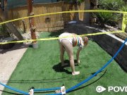 POVD BADMINTON gets athletic pussy wet - POV FUCK 1/16