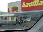 HUNT4K. Guy penetrates sexy girl in his car while cuckold is around 2/16