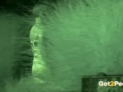 Night vision pissing for tattooed hottie! 16/16