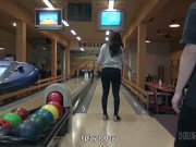 HUNT4K. Shy teen copulates with man in bar while boyfriend is around 1/16