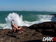 Blonde Tarra White interracial threesome 12/16