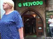 Busty blonde granny pleases an young guy 2/16