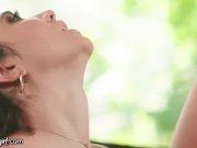 College Prof. Makes MILF and Step-Teen Eat Her Pussy! 13/16