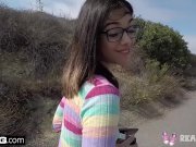 Real Teens - Petite teen POV public blowjob 1/16