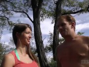 HUNT4K. Comely girl enjoys outdoor anal sex for money with new guy 7/16