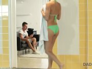 DADDY4K. Girl left with mouthful of jizz after being fucked by daddy 3/16