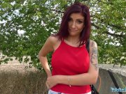 Public Agent Busty big tits and full blowjob lips sexy public fuck 10/16