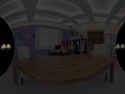 VR Porn - Blonde secretary licks up her piss! 2/16