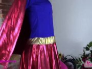 Supergirl in pantyhose need her feet to be smelled 1/16