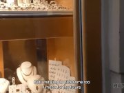 HUNT4K. Pretty brunette fucked by stranger to earn cash for ring 3/16