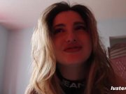 Riding his Cock Hard While Working Vibrator on her Clit 6/16