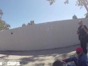 Screw the Cops - white female cop fucked by three BBC 1/16