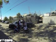 Screw the Cops - white female cop fucked by three BBC 11/16