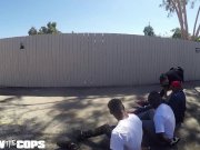 Screw the Cops - white female cop fucked by three BBC 6/16