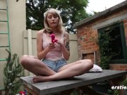 Charlotte Showing off her New Sex Toy 4/16