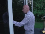 Old and young sex with horny teens fucking a grandpa on his birthday 1/16