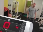HUNT4K. Buddy earns a lot of cash by selling GF's tight pussy in gym 2/16