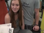 HUNT4K. Buddy earns a lot of cash by selling GF's tight pussy in gym 7/16