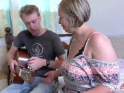 AgedLovE Shooting Starr Taking Guitar Lesson 2/16