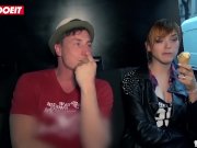 Redhead Teen paid for sex in van 2/16