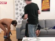 BRUNETTE BABE GETS HARDCORE POUNDING IN HER FIRST PORN MOVIE 7/16