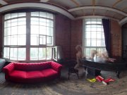 StasyQVR - 180 VR Porn Video - Boots 'n Blondes with MarbellaQ